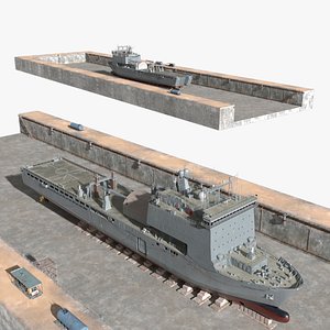 RFA Cardigan Bay Landing Ship in Dry Dock