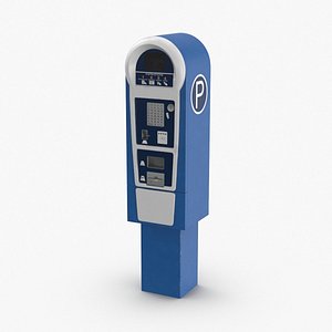 3D model pay-for-parking-station