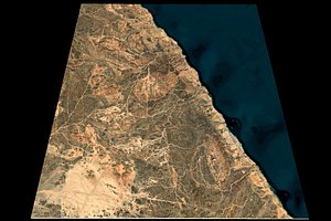 NEOM city n25 e36 topography Saudi Arabia model