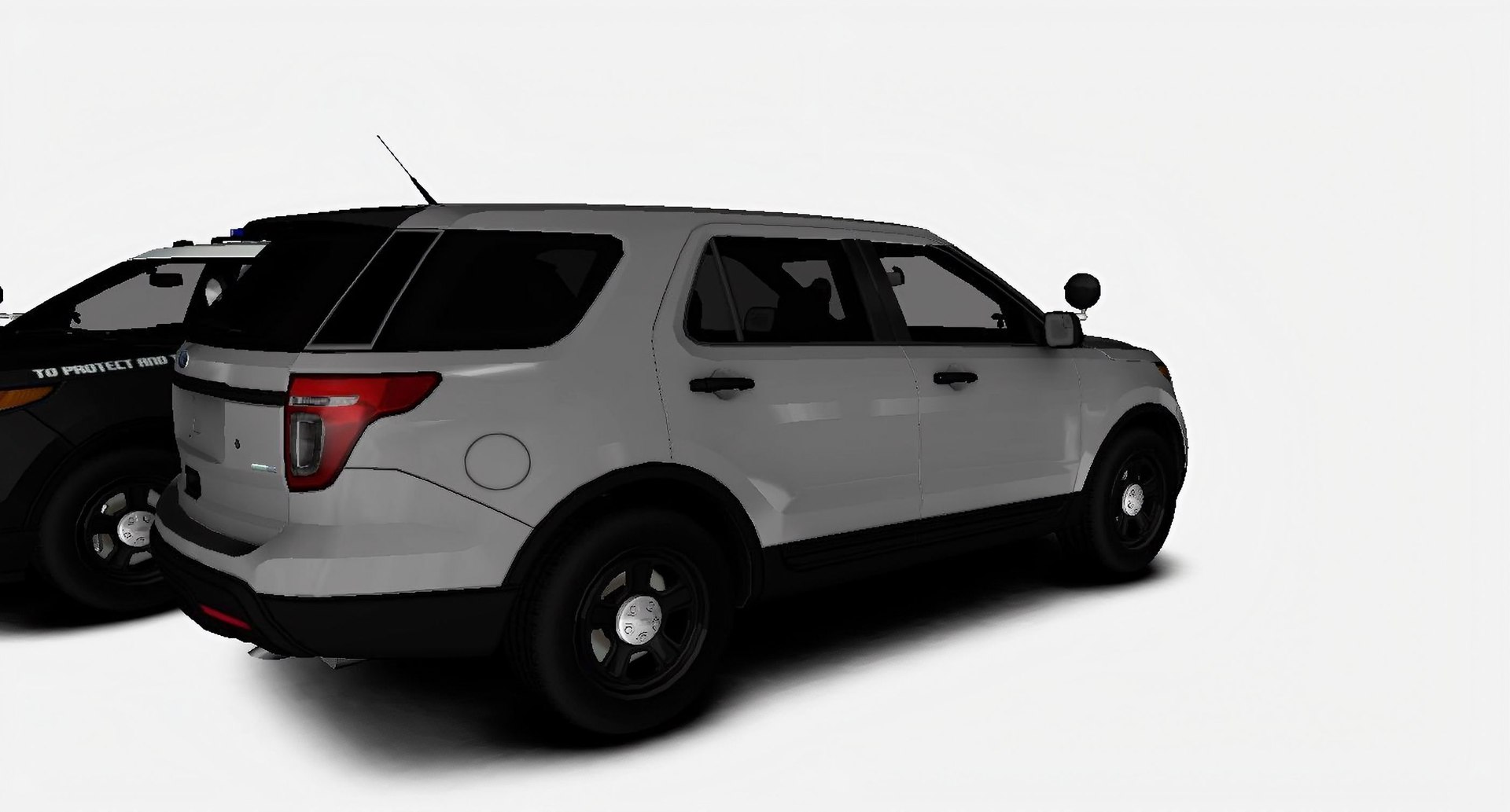 3D Model Ford Explorer 2014 Mk V Police Interceptor With Simple ...