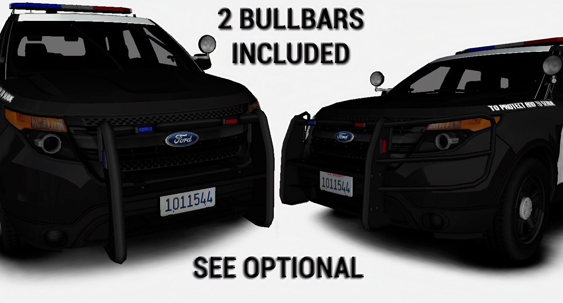 3D model Ford Explorer 2014 Mk V Police Interceptor with Simple ...