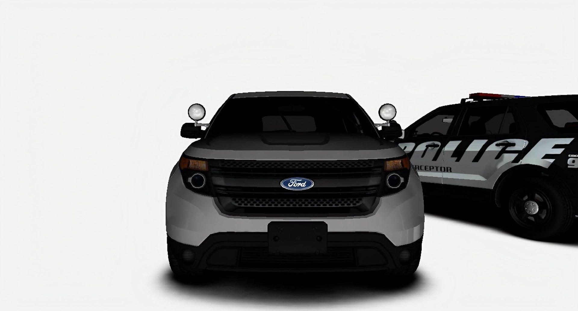 3D Model Ford Explorer 2014 Mk V Police Interceptor With Simple ...