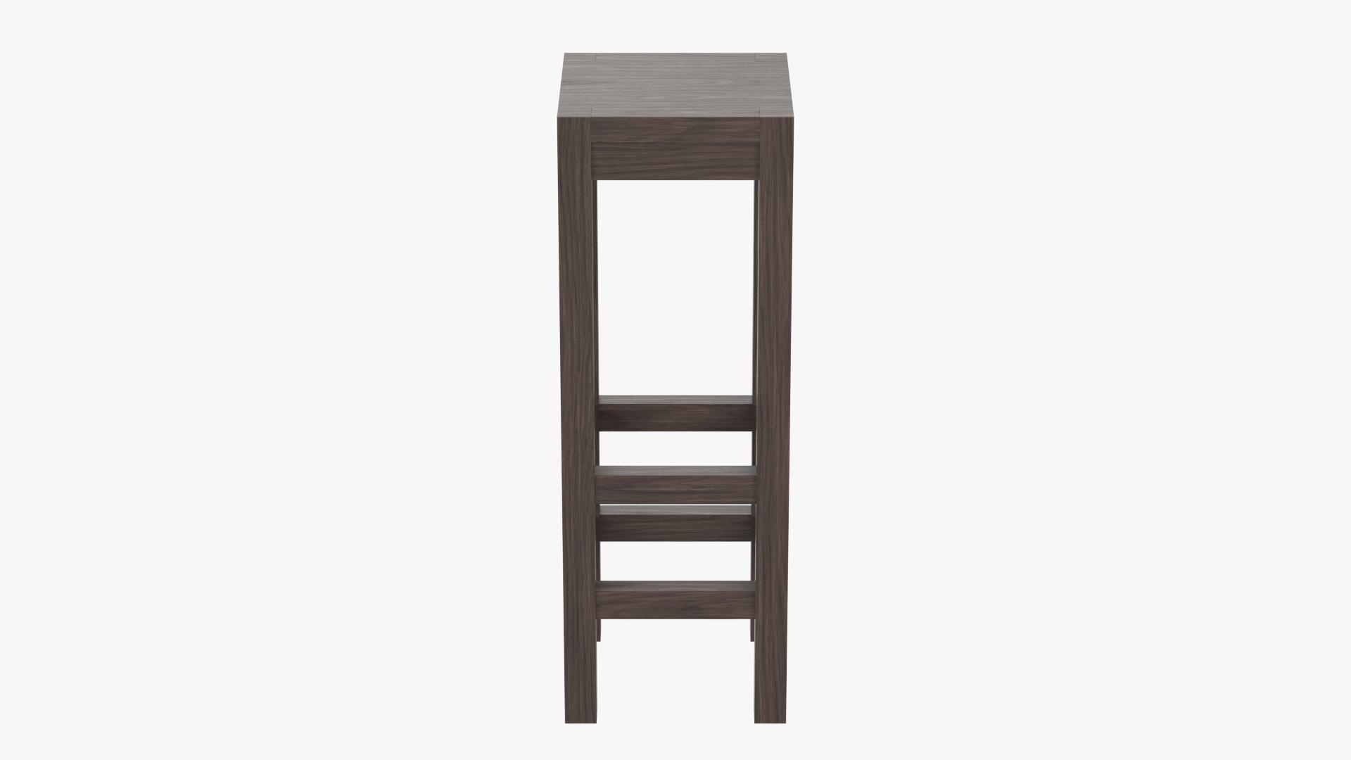 Wooden high stool 3D - TurboSquid 2123812
