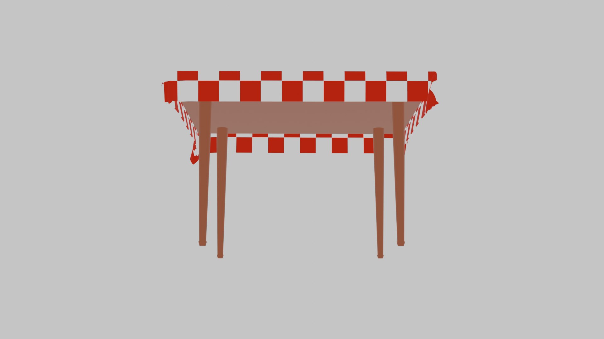 Square Shaped Table With Animated Tablecloth 3D Model - TurboSquid 2258758