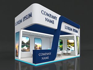 booth exhibit stand 3D model
