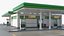 Large Filling Station Green 3D