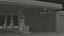 Large Filling Station Green 3D