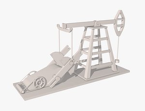 oil pump jack 3D