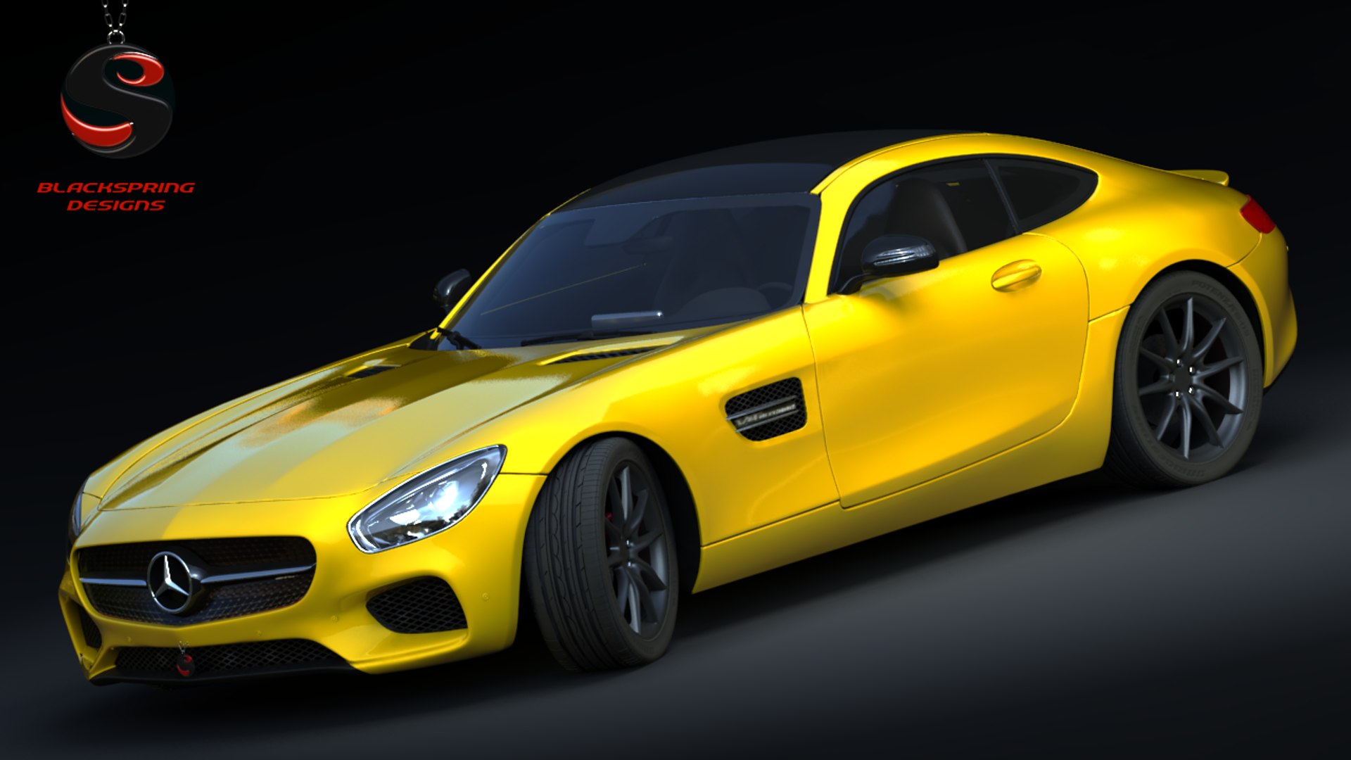 Mercedes-benz Amg Gt 2015 3d Obj