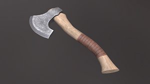 3D battle ax model