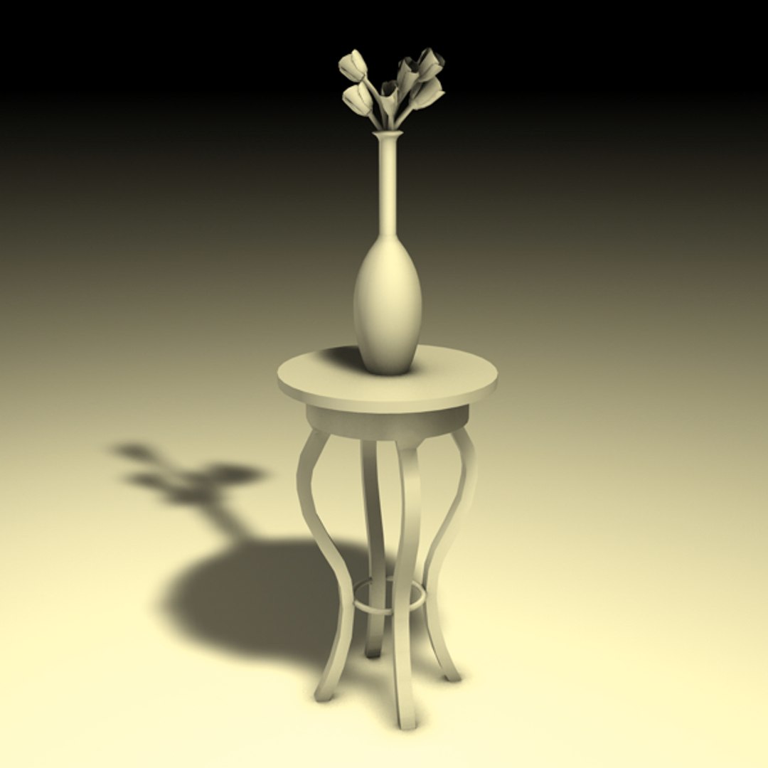 3d Model Stand Table Vase