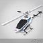 remote control helicopter caliber 3d model