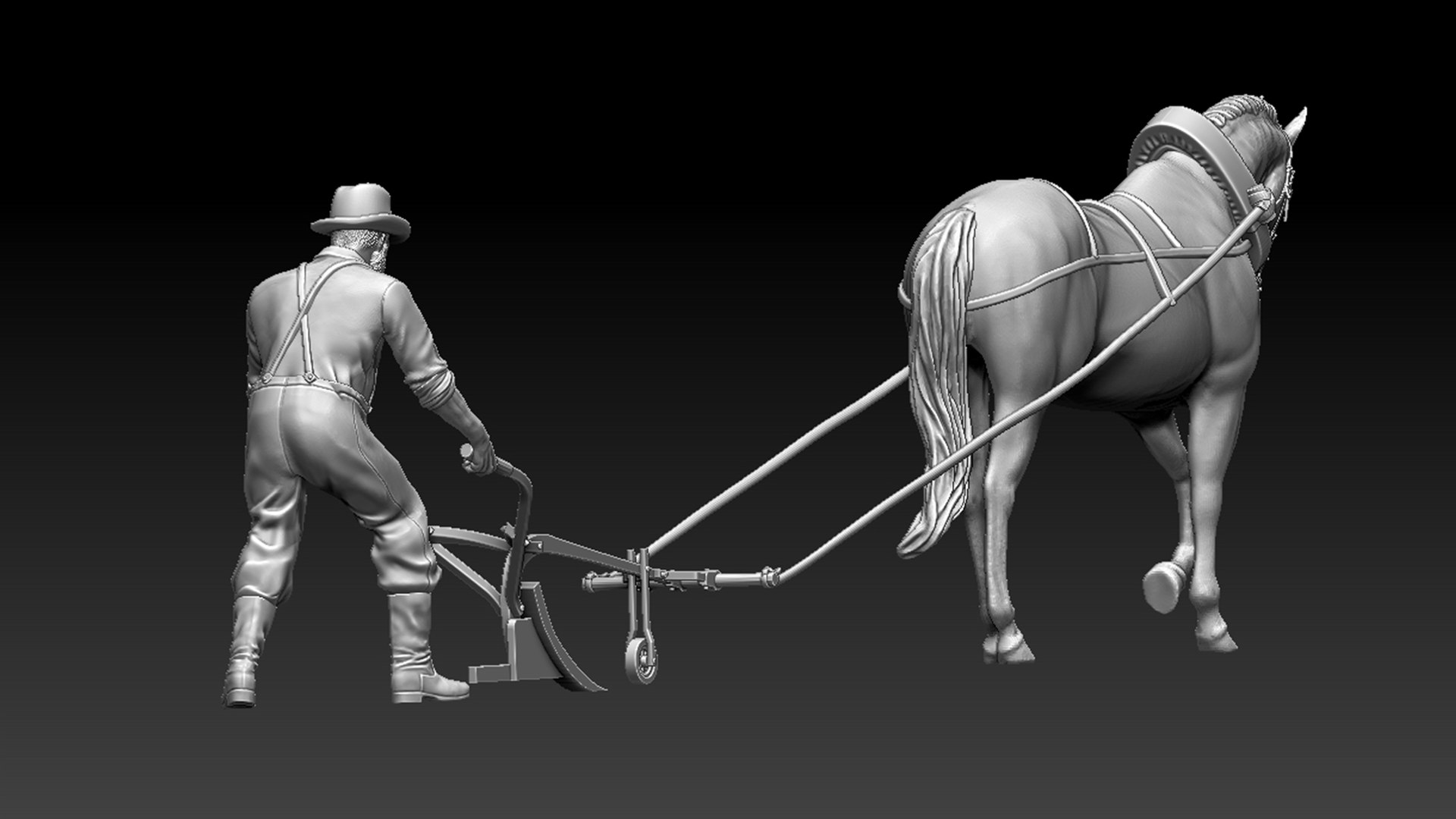 3D Peasant Plows Model - TurboSquid 1783462