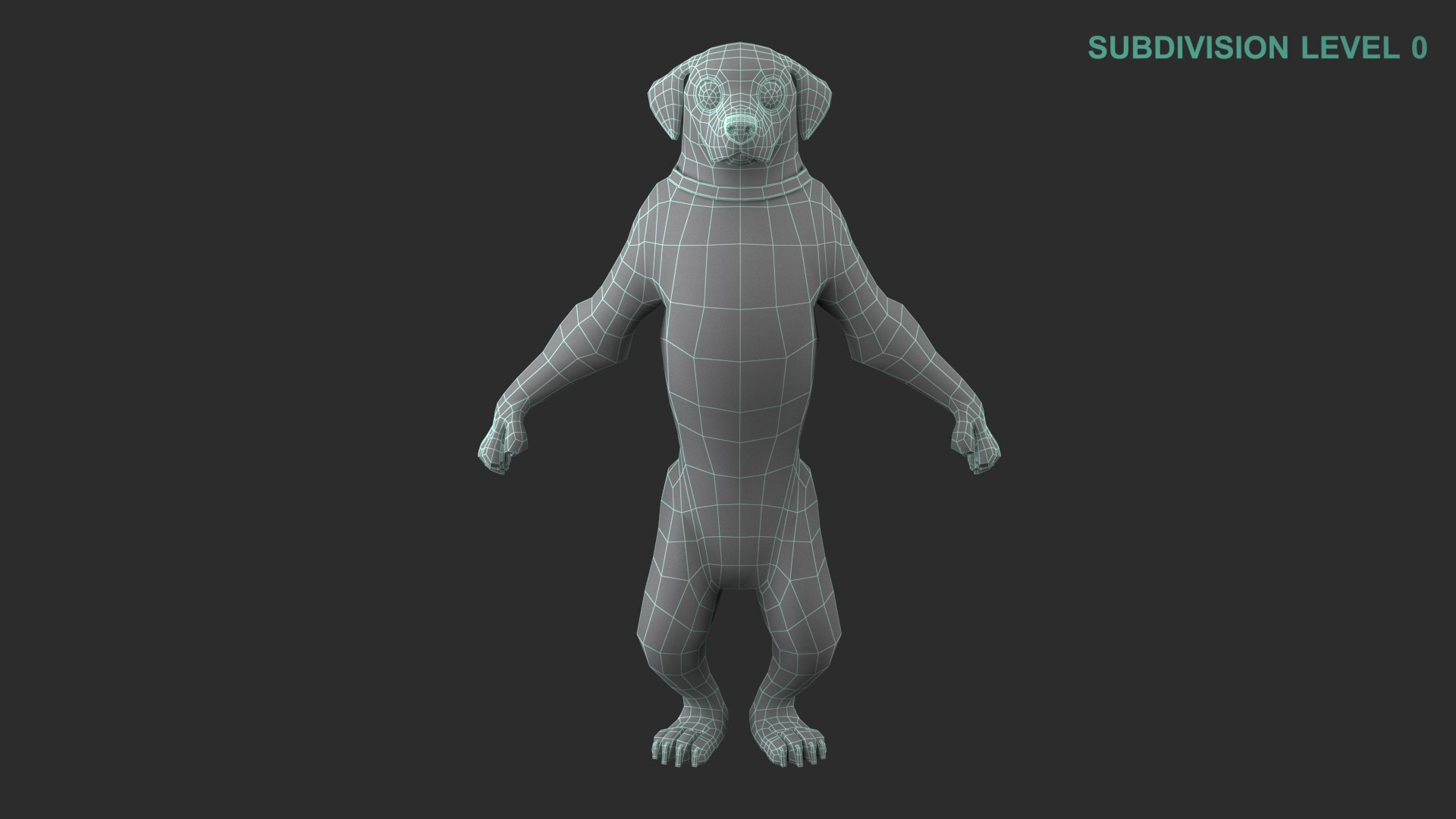 Cartoon Dog Character 3D model https://p.turbosquid.com/ts-thumb/Wl/fJ8jqa/5U/wireframe0008/jpg/1691388108/1920x1080/fit_q87/54acb0f9b7cd27bb052b7bf05086919dd6d205d4/wireframe0008.jpg