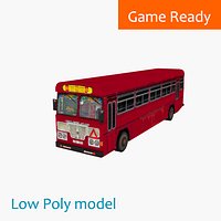 Ashok Leyland Bus (low-poly game ready)