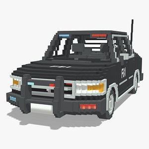 Voxel FBI Car