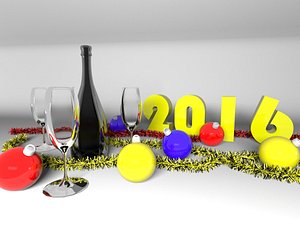 3d model new year