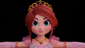 Disney Style Princess - Fully Rigged 3D