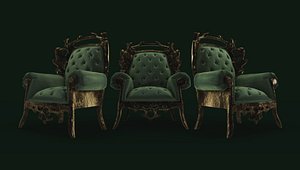 chair shaders 3D model