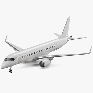 jet airliner rigged air 3D model