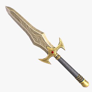 3D Fantasy dagger
