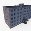 Communist Apartment Block low Poly
