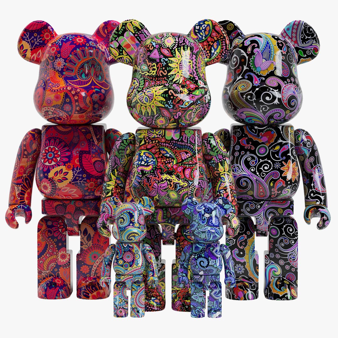 BE@RBRICK Psychedelic Paisley
