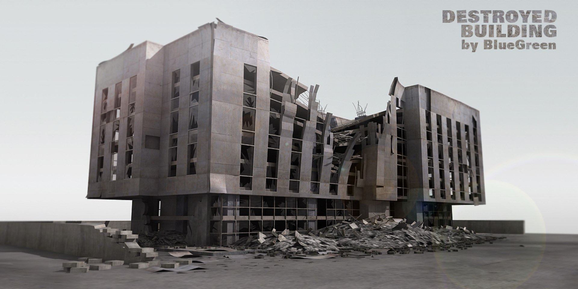 Lightwave Destroyed Building