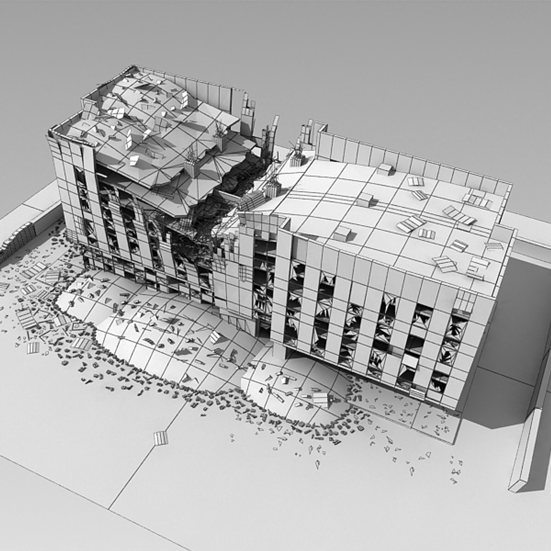 Lightwave Destroyed Building