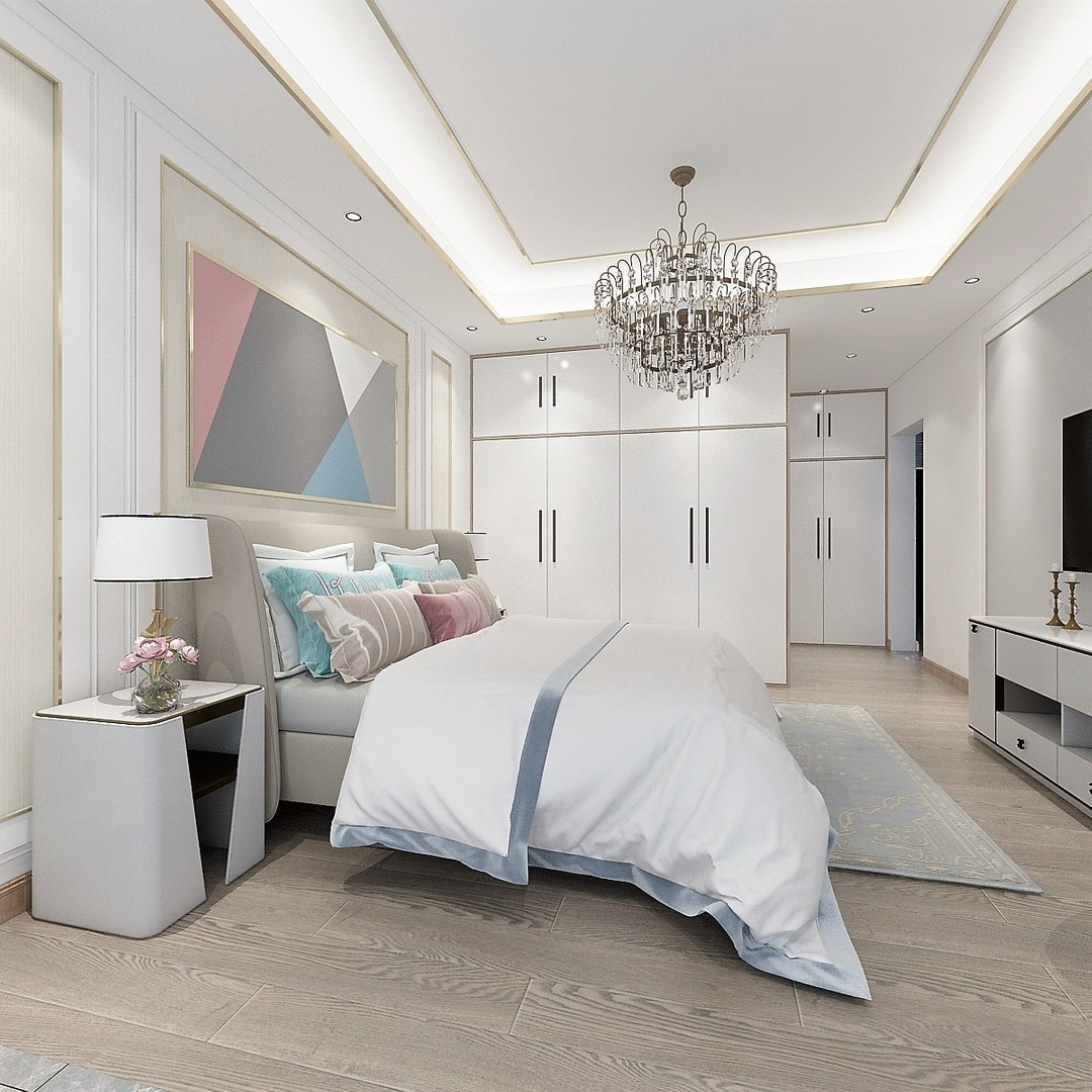 Bedroom Design3D模型 - TurboSquid 1966808