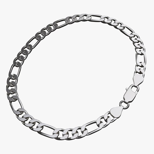 Chain necklace locked 3D model