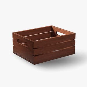 3D model Wooden box