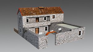 free obj mode historical ancient house