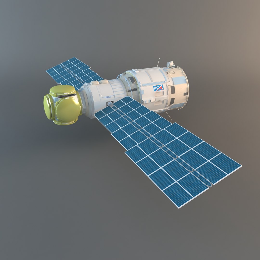 3d Model Zvezda Service Module