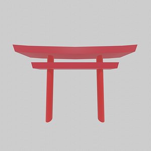 3D model Torii Gate 1