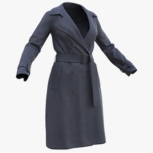 Coat 113 - All MH Bodies  UE5 Skeletons - Rigged 3D model