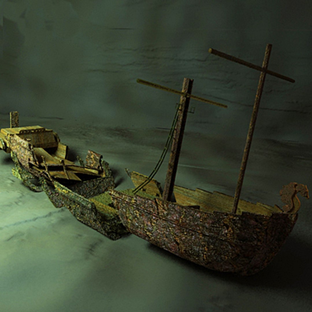 Sunken Ship Underwater 3d 3ds 7976