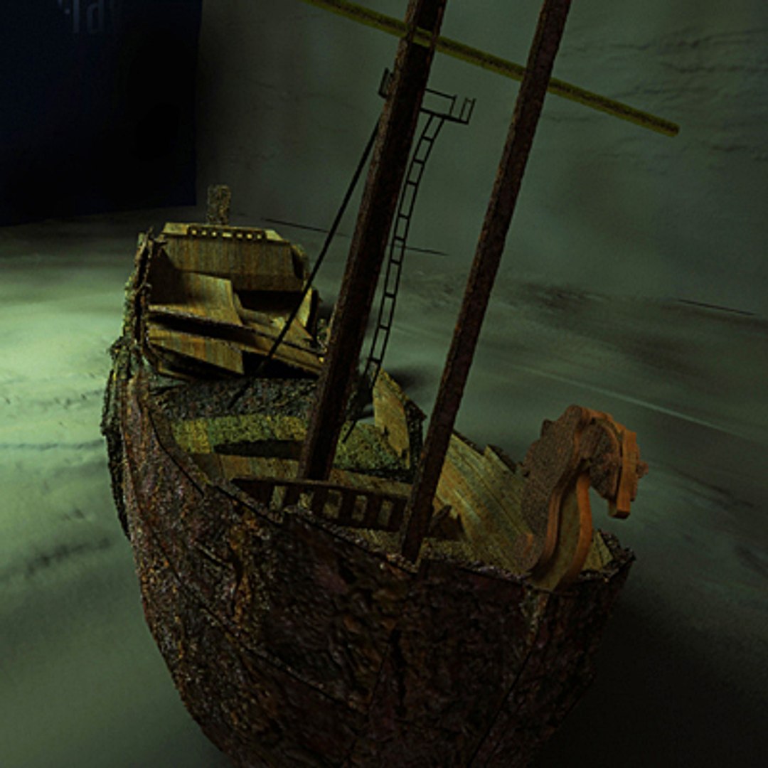 Sunken Ship Underwater 3d 3ds 2296