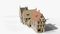 Medieval Houses Pack - 5 Game Ready Buildings PBR