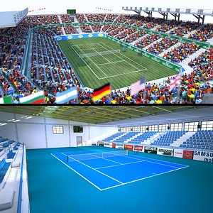 tennis stadium arena 3D model