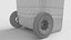 Wheeled Garbage Bin Black Dirty