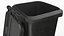 Wheeled Garbage Bin Black Dirty