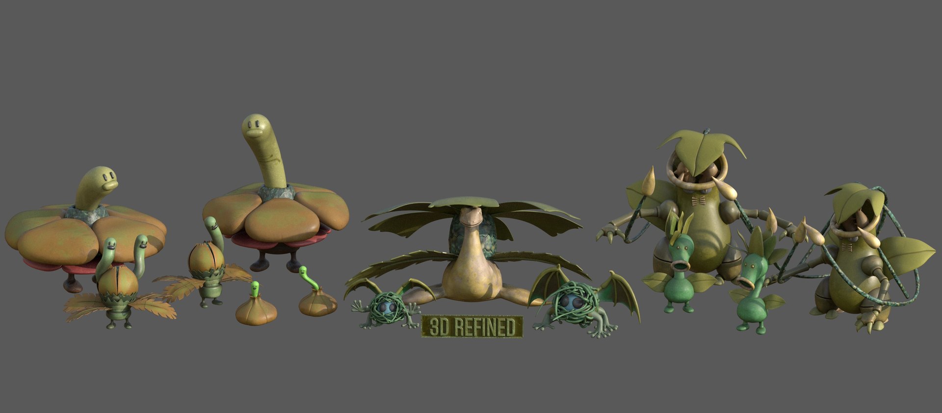 3D Model ULTIMATE CREATURE Evolution PACK - Over 100 Creature Variation ...