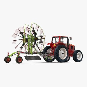 3D model tractor used twin rotor