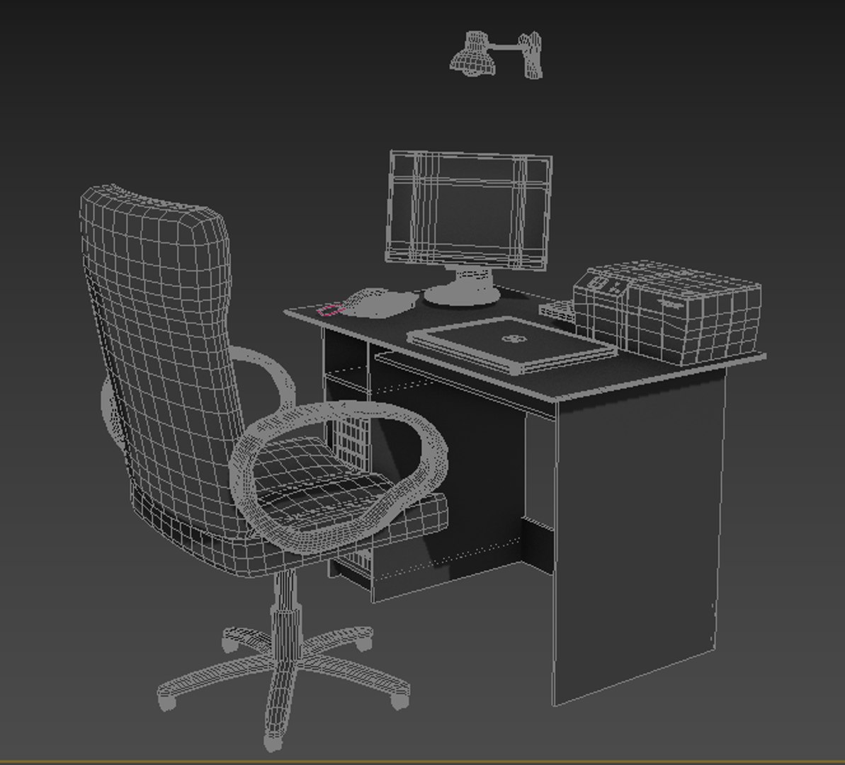 Desk Model - TurboSquid 1230305
