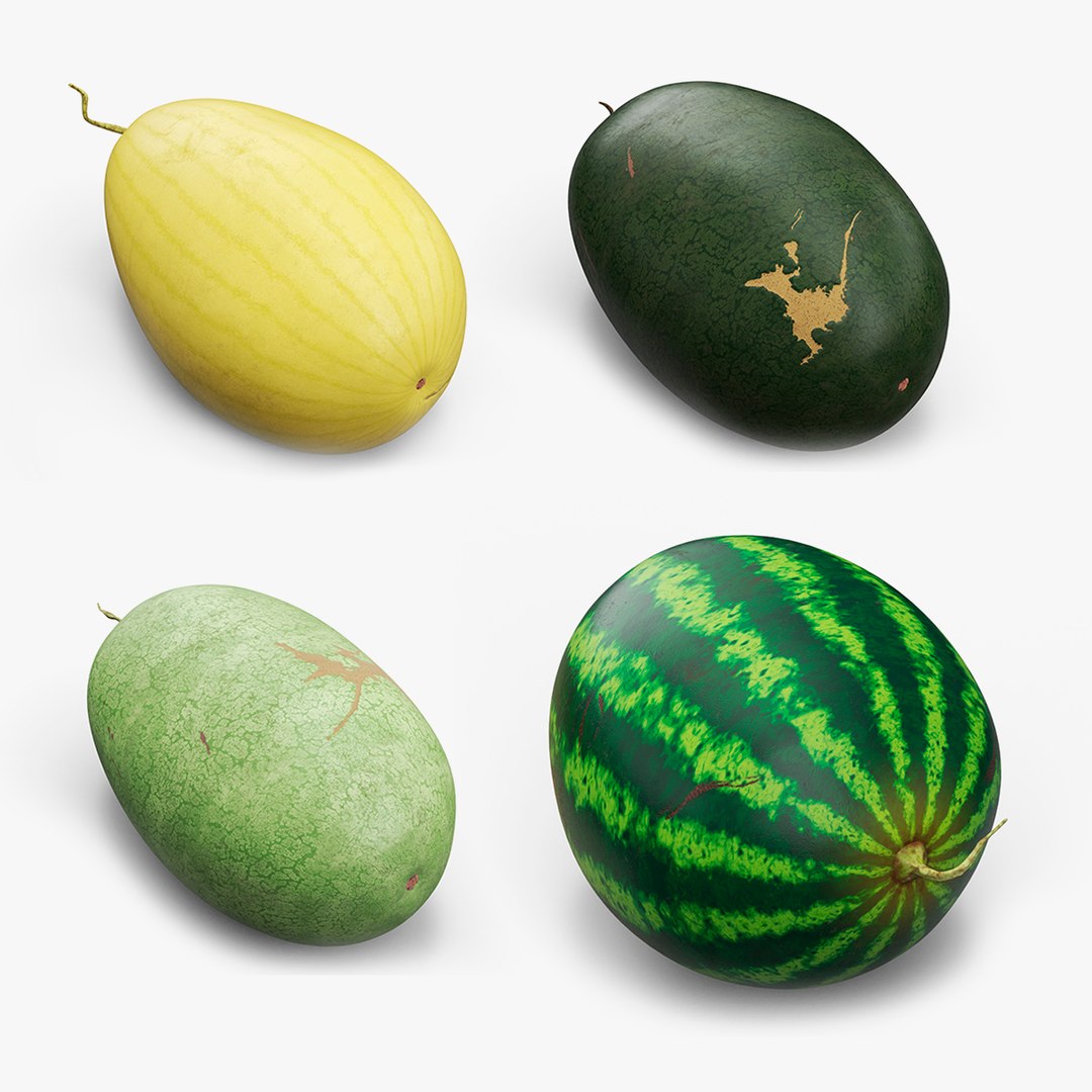 Watermelons Collection 2 3D model preview