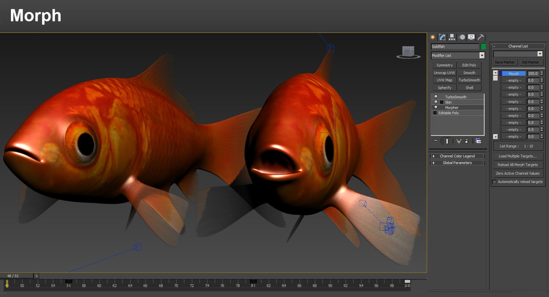 Goldfish rigged 3D model - TurboSquid 1287432