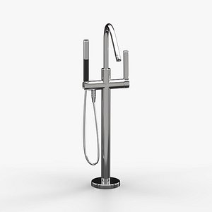 3D model Freestanding Bathtub Mixer V1