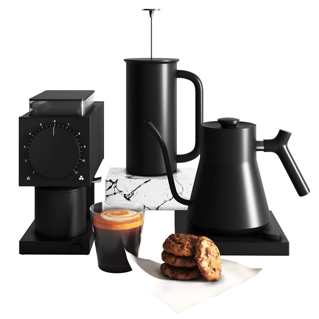 3D Fellow ODE Set Kettle  Coffee grinder  French Press model https://p.turbosquid.com/ts-thumb/Wn/4ikaJK/3v/1_1/jpg/1648059075/1920x1080/fit_q87/9c27d813b2ff416a2b75aa516cc4125c2215d1ae/1_1.jpg