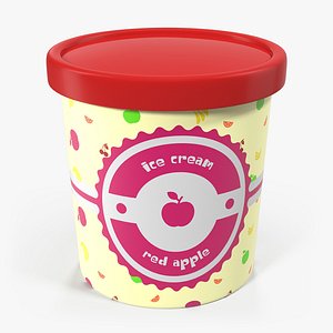 3ds ice cream pint tub